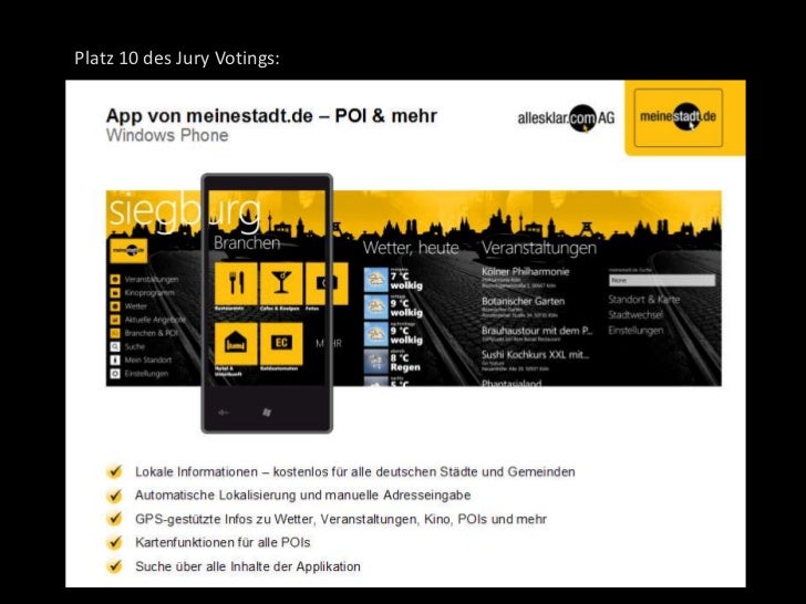 Gewinner Des Show Your App Awards 2012