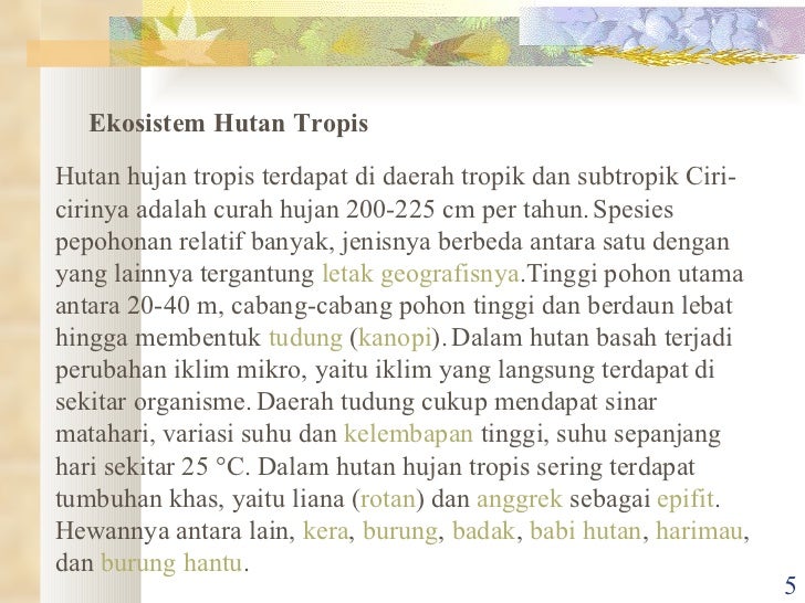 Powerpoint tentang Ekosistem