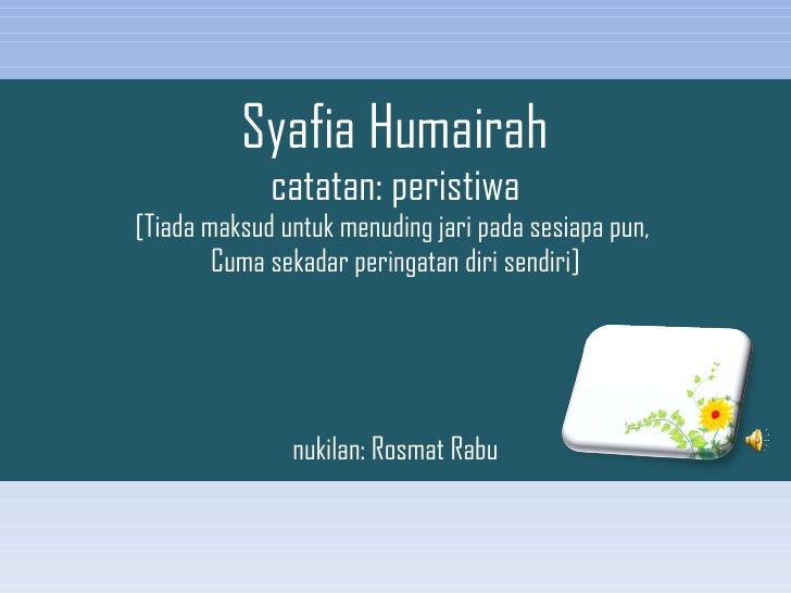 Maksud Nama Humaira Dlm Islam