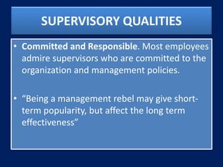 Effective Supervisory Skills for Managers | PPTX