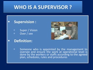 Supervisor Objective Effective Supervisory Skills for Managers | PPTX