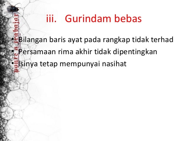 Syair dan- gurindam