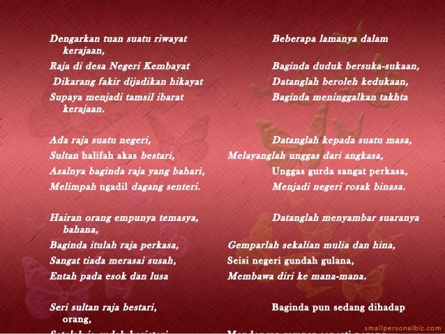 Contoh Hikayat Melayu - Contoh Pitu
