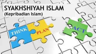 SYAKHSHIYAH ISLAM
(Kepribadian Islam)
 