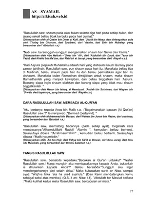 Ubaid Musa Syamail Muhammadiyyah | PDF