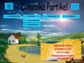 X


KOMPETENSI   MATERI        SIMULASI      LATIHAN

             H K. NEWTON

             JENIS GAYA




                                DISUSUN OLEH
                                SYAMIAH ALFI
                                  A1C311069
                              PENDIDIKAN FISIKA
                                   REGULER B
 