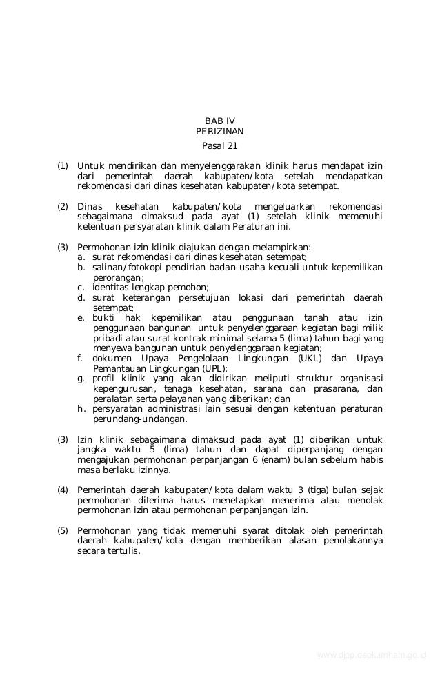 Syarat pendirian klinik