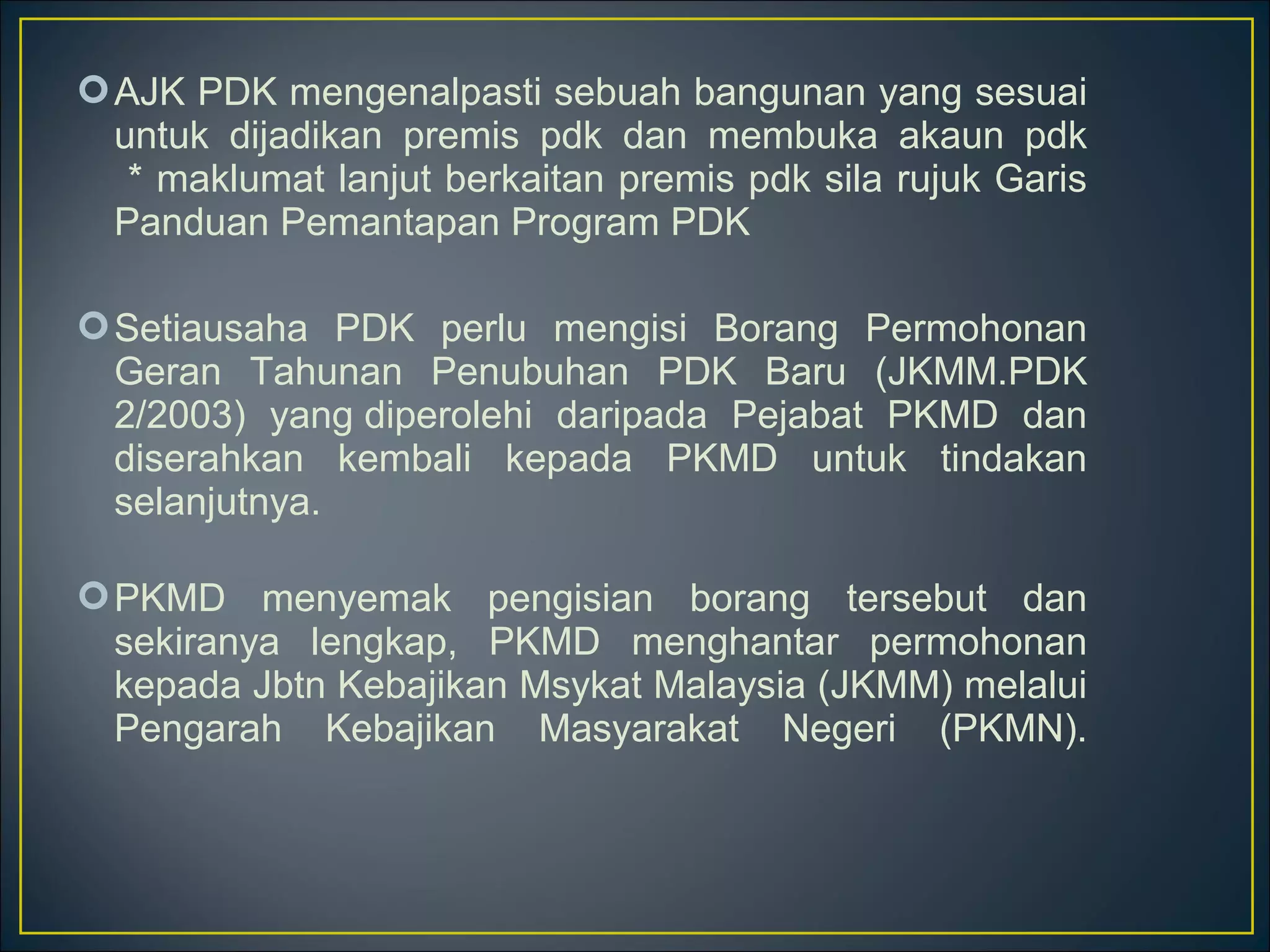 Pdk Partner Program Syarat & penubuhan pdk | PPT