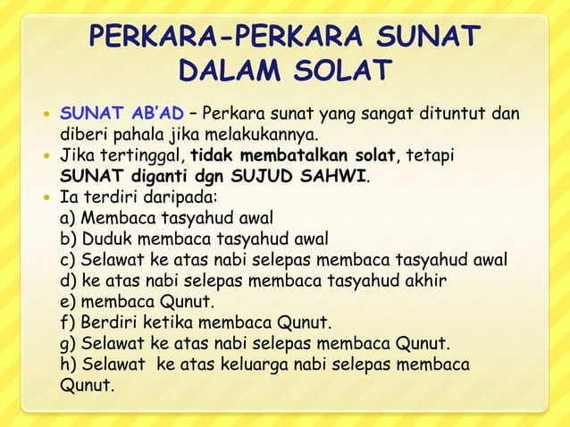 Solat: Pengertian, Syarat, Rukun & Sunat | PPTX