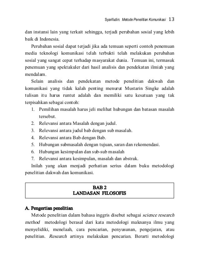 Syarifudin, metode penelitian komunikasi (2)