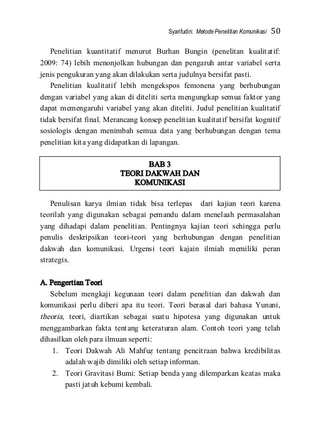 Syarifudin, metode penelitian komunikasi (2)