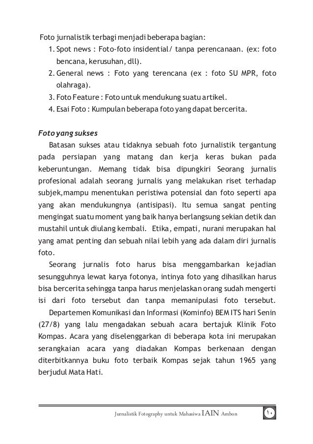 Syarifudin, panduan fotografi 2