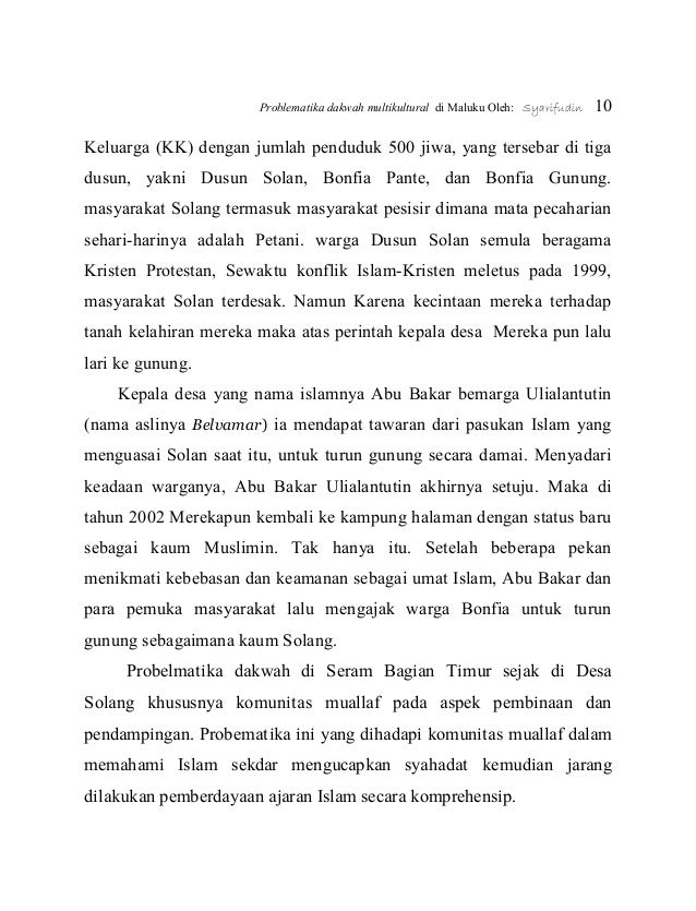 jumlah penduduk kabupaten seram bagian timur Syarifudin problematika dakwah di maluku