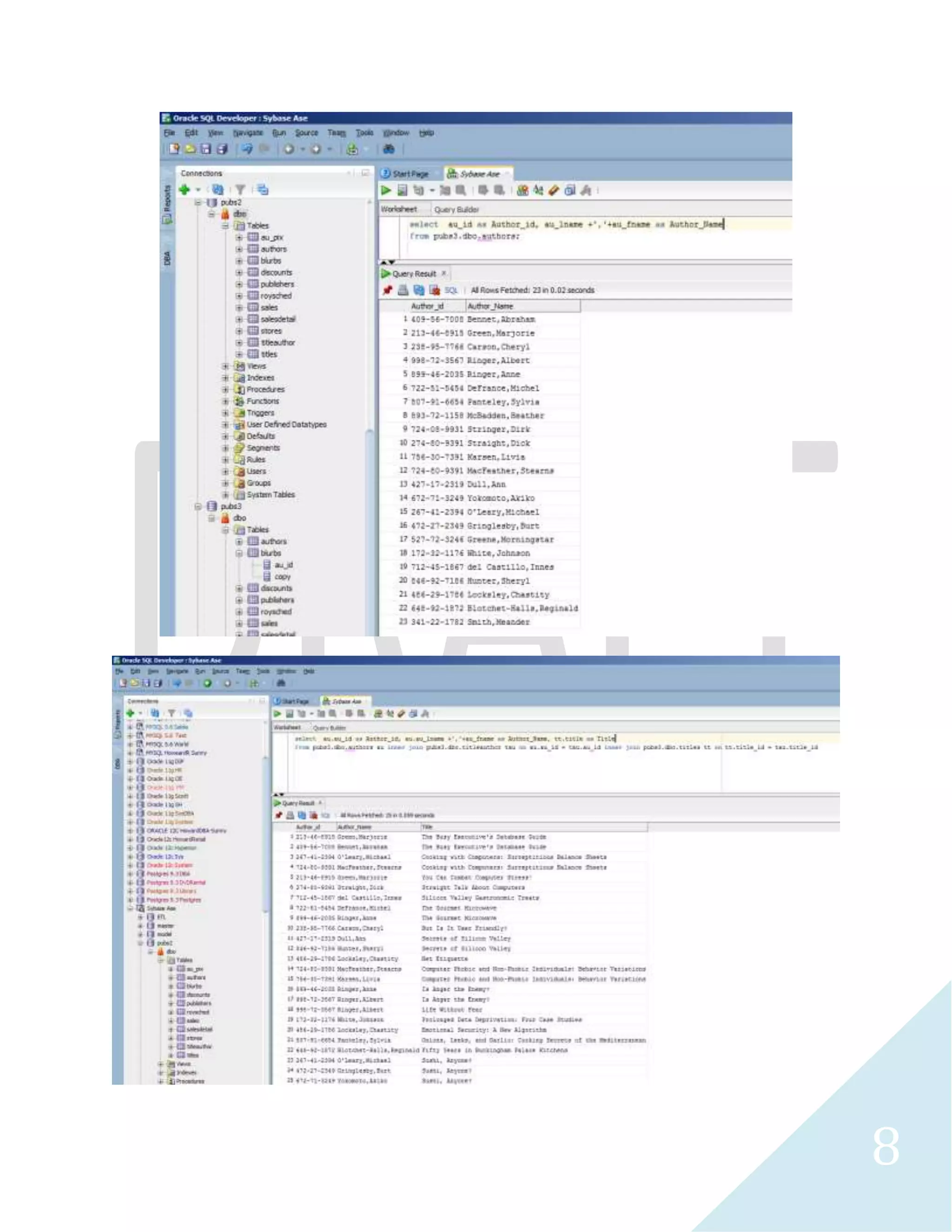 8 
SAP Interactive SQL 
Microsoft SSIS 2012/ SQL Server Data Tools 
 