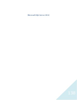 138 
Microsoft SQL Server 2012 
 