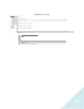 263 
Database Creation 
 