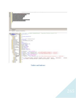 265 
Tables and Indexes 
 