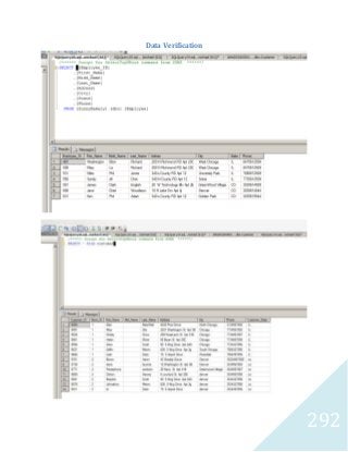 292 
Data Verification 
 