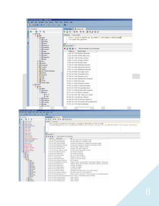 8 
SAP Interactive SQL 
Microsoft SSIS 2012/ SQL Server Data Tools 
 