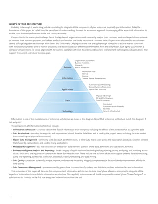Sybase whats in_your_architecture_wp | PDF