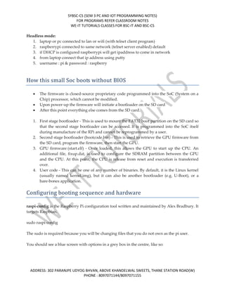 Sybsc cs sem 3 physical computing and iot programming unit 1 | PDF