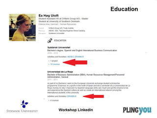 Workshop LinkedIn - international students - Denmark