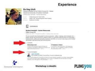 Workshop LinkedIn - international students - Denmark
