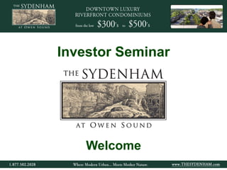 Investor Seminar

Welcome

 