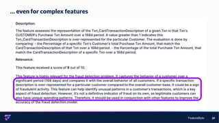 FeatureByte
… even for complex features
39
 