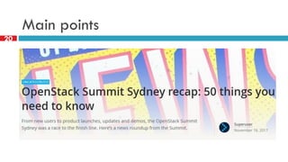 OpenStack Sydney Recap