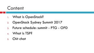 OpenStack Sydney Recap