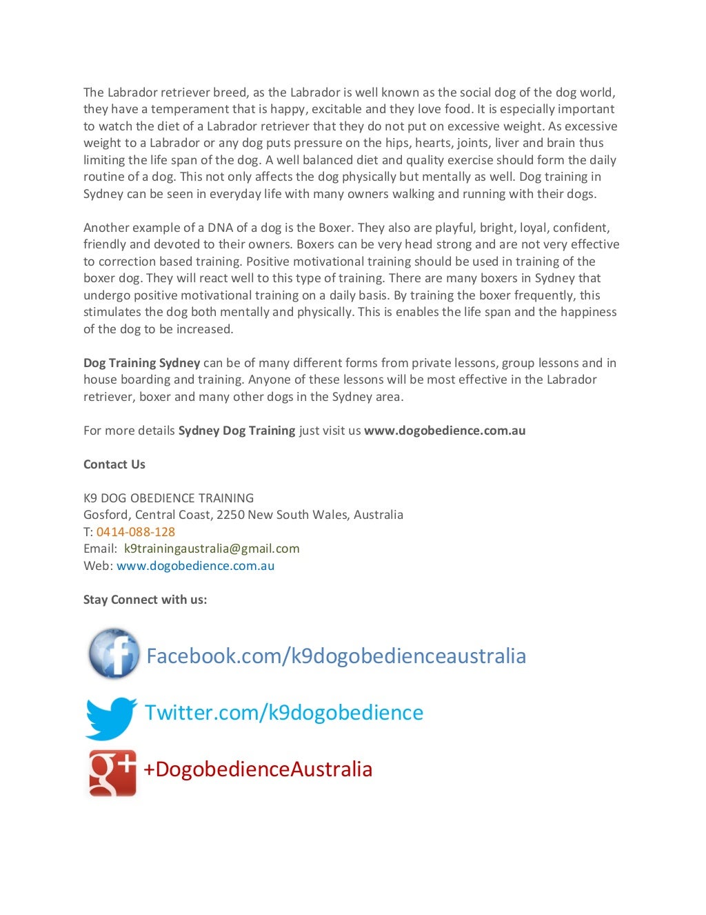 How to Solve Dog Behaviour Sydney Dog Training