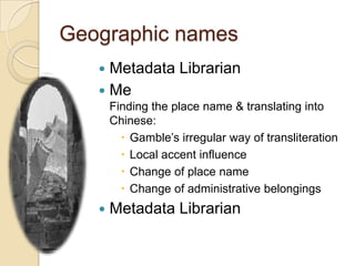 nitrate negatives with typed and handwritten captions