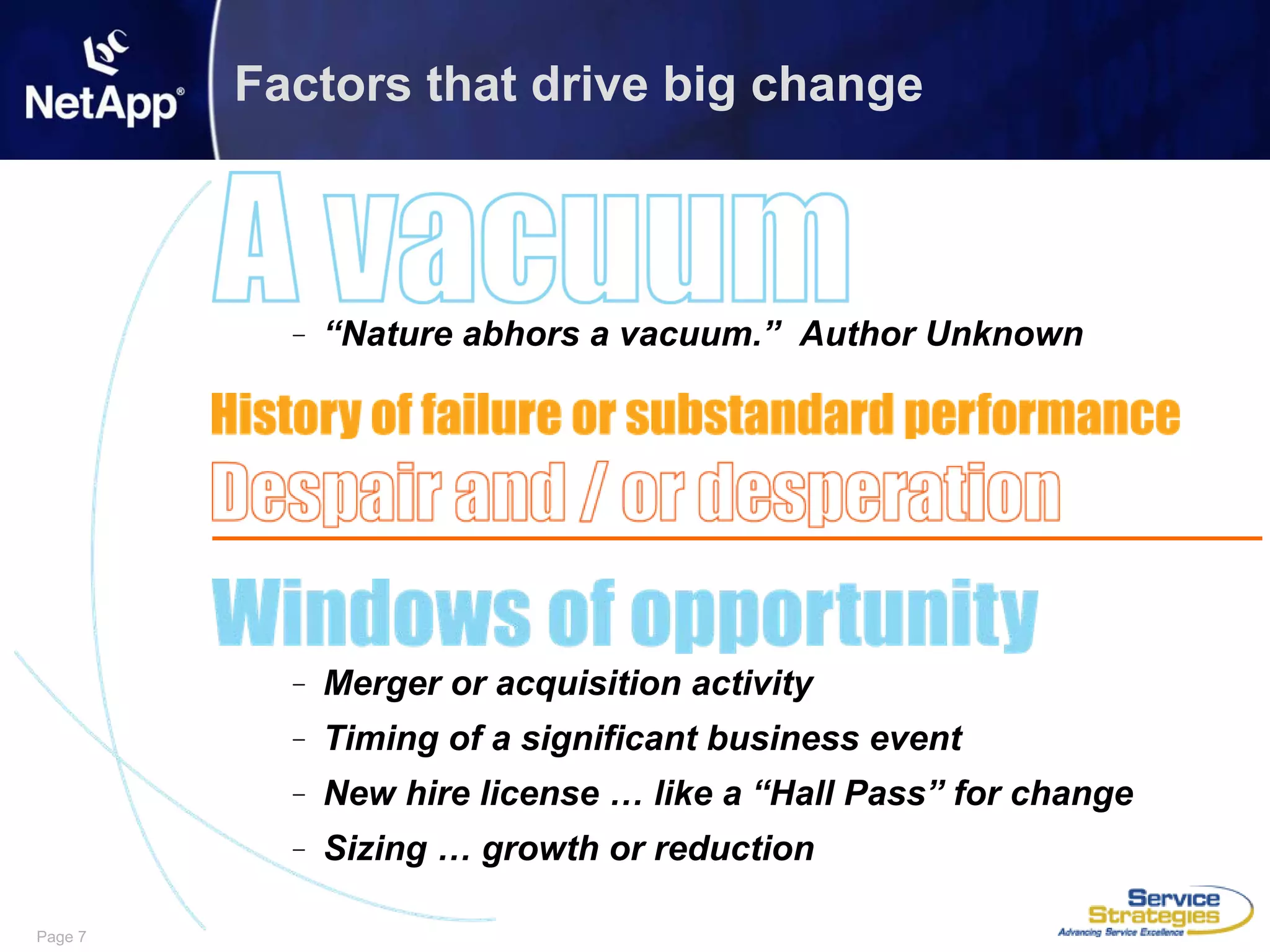 Surviving Huge Growth by Driving Huge Change