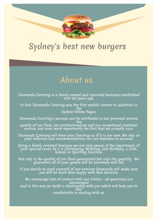 Sydneys burger