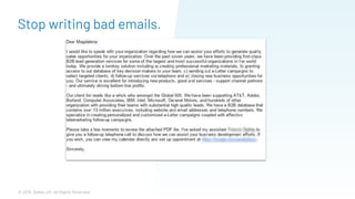 © 2019. SalesLoft. All Rights Reserved.
Stop writing bad emails.
 