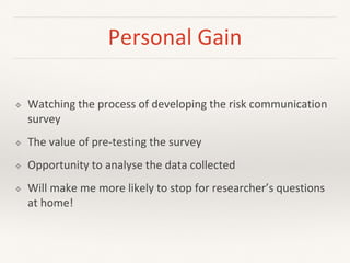 SafePork Vietnam: Slaughterhouse intervention and risk communication survey