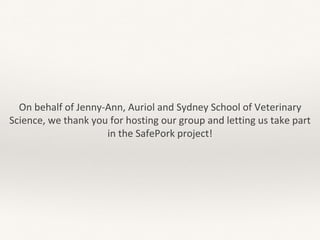 SafePork Vietnam: Slaughterhouse intervention and risk communication survey