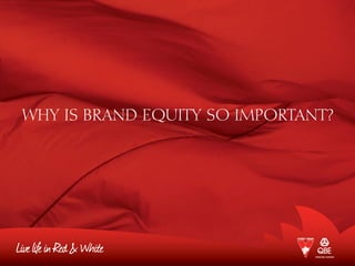Why is brand EQUITY so important?
 