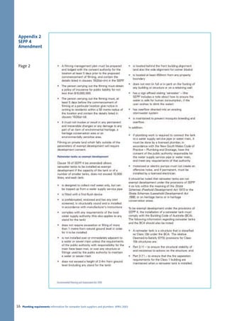 Appendix 2
 SEPP 4
 Amendment



 Page 2




16   Plumbing requirements Information for rainwater tank suppliers and plumbers APRIL 2003
 