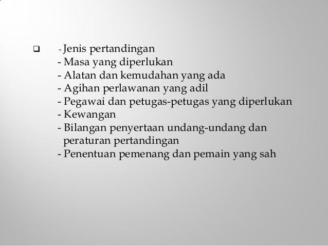 Sistem Pertandingan Liga