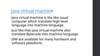 Power Point Presentation on Core Java For the Beginers | PPTX