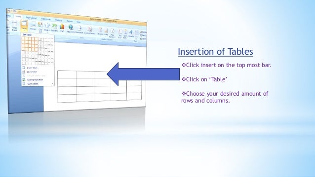 ms word excell