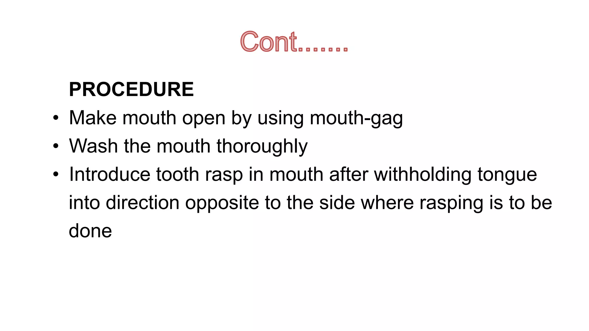 Irregular Sharp Molars | PPTX