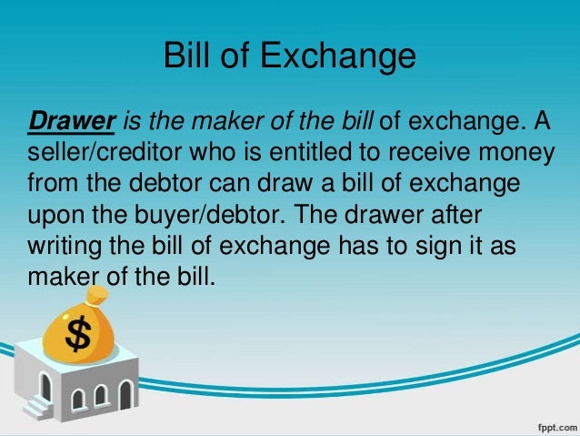 bill of exchange pdf notes