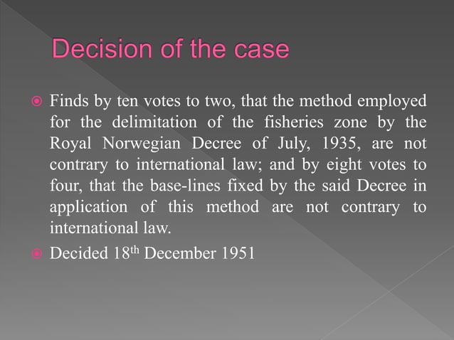 Fisheries Case United Kingdom V Norway Pptx Fishing Sports Sports