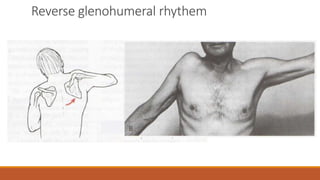 Reverse glenohumeral rhythem
 