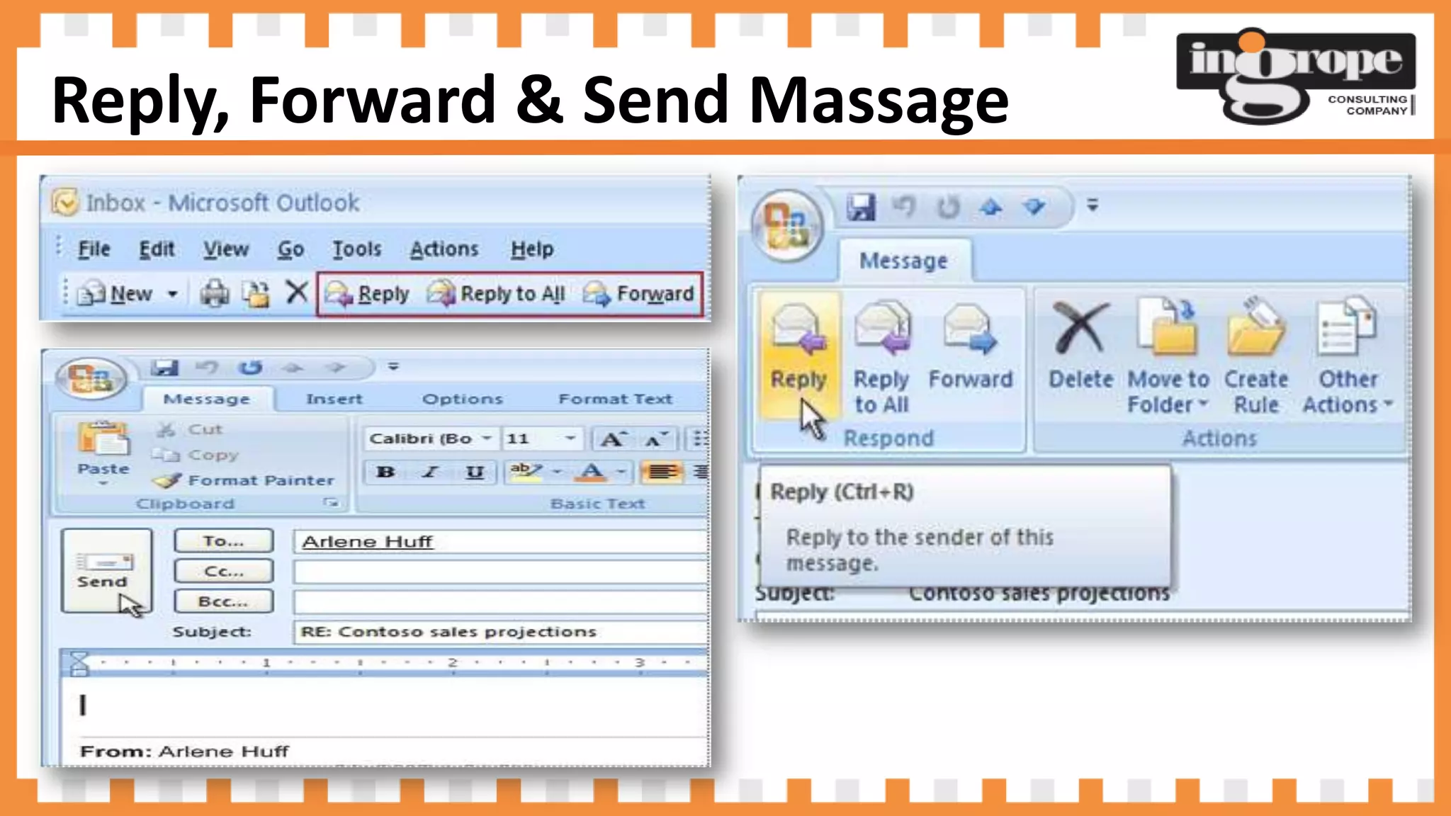 Reply, Forward & Send Massage
 