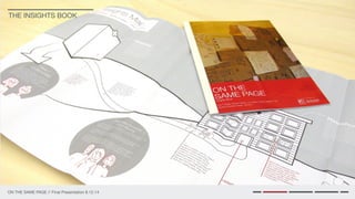 ON THE SAME PAGE // Final Presentation 8.12.14
THE INSIGHTS BOOK
 