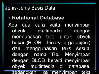 Pertemuan 1 Database Multimedia | PPT